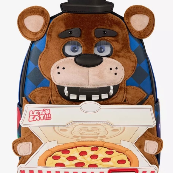 NWT Five Nights At Freddy’s Pizza Party Mini Backpack - Picture 2 of 5